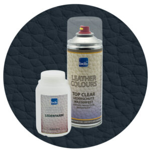 Lederfarbe 250ml mit TopClear in RAL 7021 Schwarzgrau
