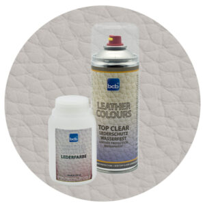 Lederfarbe 250ml mit TopClear in RAL 7044 Seidengrau