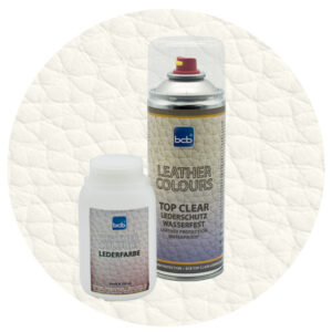 Lederfarbe 250ml mit TopClear in RAL 9001 Cremeweiss