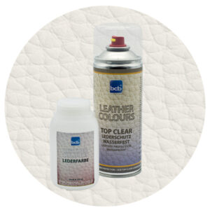 Lederfarbe 250ml mit TopClear in RAL 9002 Grauweiss