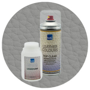 Lederfarbe 250ml mit TopClear in RAL 9007 Graualuminium