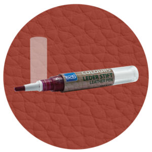 Lederstift in RAL 8004 Kupferbraun