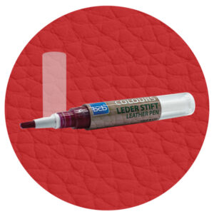 Lederstift in RAL 3016 Korallenrot