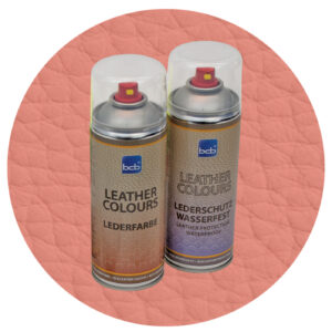 Lederspray mit TopClear in RAL 3012 Beigerot