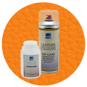 Lederfarbe 250ml mit TopClear in RAL 1007 Narzissengelb