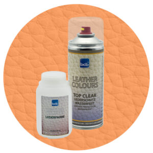 Lederfarbe 250ml mit TopClear in RAL 1034 Pastellgelb