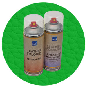 Lederspray mit TopClear in RAL 6018 Gelbgrün