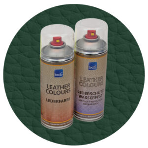 Lederspray mit TopClear in RAL 6020 Chromoxidgrün