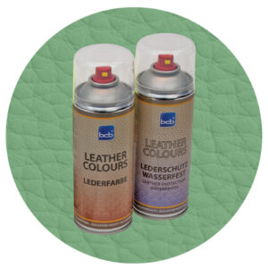 Lederspray mit TopClear in RAL 6021 Blassgrün