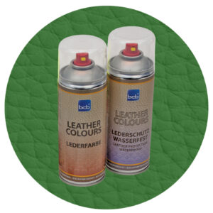 Lederspray mit TopClear in RAL 6025 Farngrün