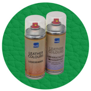 Lederspray mit TopClear in RAL 6032 Signalgrün
