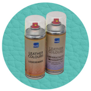 Lederspray mit TopClear in RAL 6034 Pastelltürkis