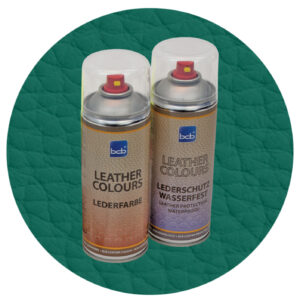Lederspray mit TopClear in RAL 6036 Perlopalgrün