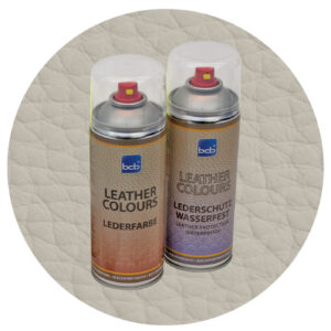 Lederspray mit TopClear in RAL 7032 Kieselgrau