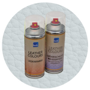 Lederspray mit TopClear in RAL 7035 Lichtgrau