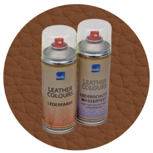 Lederspray mit TopClear in RAL 8008 Olivbraun