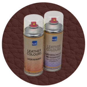 Lederspray mit TopClear in RAL 8016 Mahagonibraun