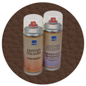 Lederspray mit TopClear in RAL 8028 Terrabraun
