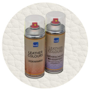 Lederspray mit TopClear in RAL 9002 Grauweiss